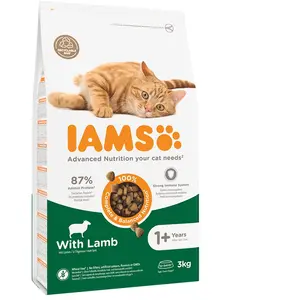 3kg Adult agneau/poulet Pro Active Health IAMS - Croquettes pour Chat pas cher
