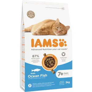 IAMS Advanced Nutrition Senior 7+ poisson de mer pour chat 2 x 3 kg pas cher