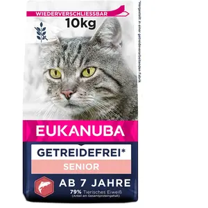 Comparateur de prix : Eukanuba Senior Grain Free riche en saumon pour chat  - 10 kg