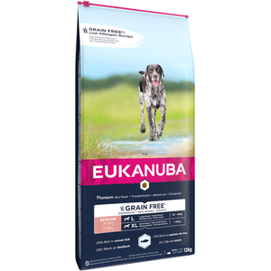 Eukanuba Chien Grain Free Senior Grande Race Poisson de Mer 12 kg