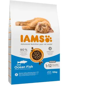 Comparateur de prix : IAMS Advanced Nutrition Kitten poisson de mer pour chaton - 10 kg