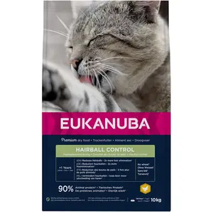 Comparateur de prix : Eukanuba Hairball Control Adult pour chat - 10 kg