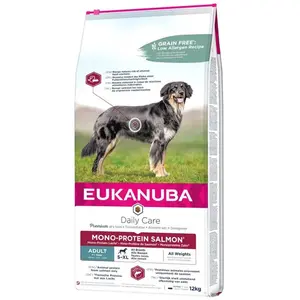 12kg Eukanuba Adult Mono-Protein au saumon - Croquettes pour chien pas cher