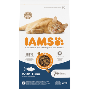 IAMS Advanced Nutrition Senior 7+ thon pour chat   3 kg pas cher