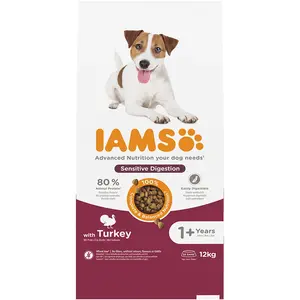 12kg Sensitive Digestion dinde IAMS Advanced Nutrition croquettes pour... pas cher