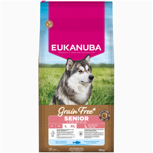 Eukanuba Grain Free Senior Large & Giant Poisson de mer - 12 kg pas cher
