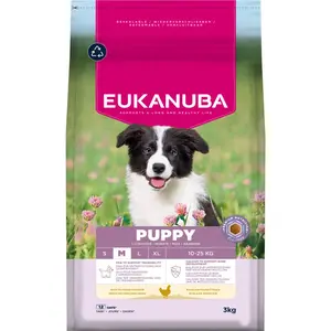 Comparateur de prix : 3kg Eukanuba Premium Nutrition Puppy Medium Breed poulet sec