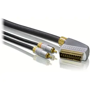 PHILIPS SWA6315/10 Câble adaptateur péritel 1 prise péritel vers 2 prises RCA Plaqué or 1,5 mVendu paramazon