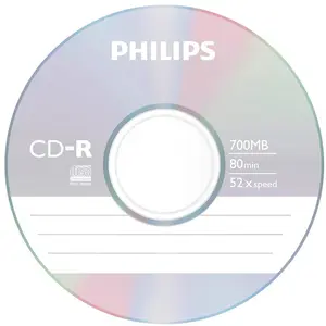 Philips Philips CR7D5NB00 - 100 x CD-R - 700 Mo (80 min) 52x - spindle pas cher
