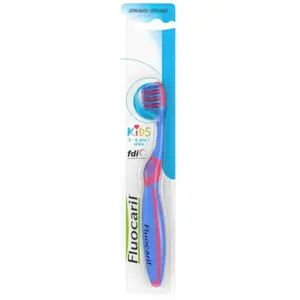 Fluocaril Brosse à Dents Kids 2-6 Ans Extra-Souple - Vert et Bleu
