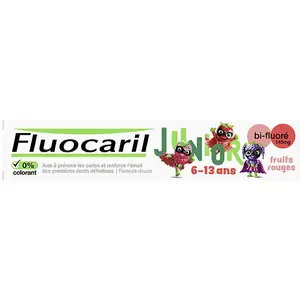 Fluocaril Fluocaril Dentifrice Junior 6-12 Ans Fruits Rouges 75ml pas cher