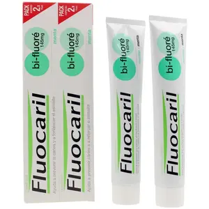 Comparateur de prix : Fluocaril Cosmétique Bi-Fluoré 145mg Dentifrice Menthe Lot de 2 x 75ml
