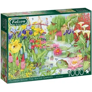 Jumbo Puzzle 1000 pièces : Spectacle de fleurs : Le jardin d'eau