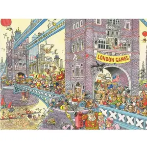 Jumbo Puzzle 1000 pièces : Wasgij Retro Mystery 8 : L'Obstacle Final !
