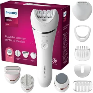 Comparateur de prix : Philips Epilateur électrique - Advanced Series 8000 - Corps - 8 accessoires