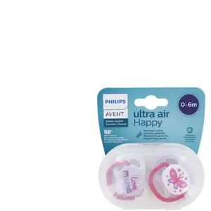 2 Sucettes ULTRA aérées MULTICOLORE Philips Avent pas cher