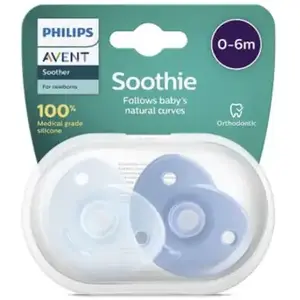 Comparateur de prix : Avent Sucettes Soothie Bleu Lot de 2