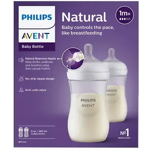 Comparateur de prix : Philips Avent Biberon SCY903/02 Natural Response PP 260 ml lot de 2