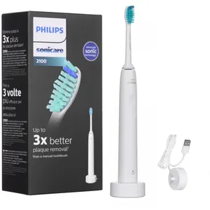 Comparateur de prix : 1551 Brosse à dents électrique Philips Sonicare 2100 Series HX3651/13 Blanc