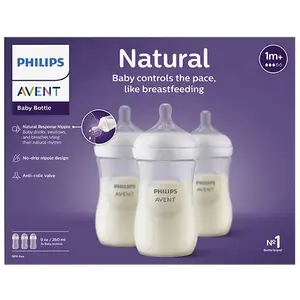 Comparateur de prix : Lot de 3 Biberons Natural 3.0 PHILIPS AVENT SCY903/03 - 260 ml