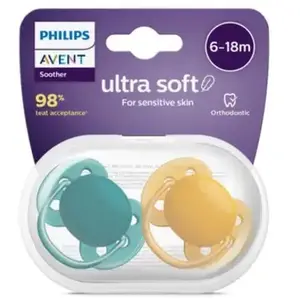 Comparateur de prix : Avent Sucette Ultra Douce 6-18m Neutre Lot de 2