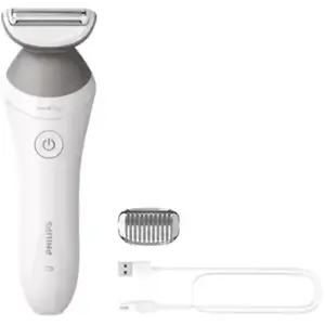Comparateur de prix : Philips Lady Shaver Series 6000 Rasoir pour femmes blanc, gris