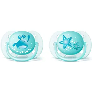 PHILIPS AVENT SCF226/20 Lot de 2 Sucettes Ultra douce - 0/6 mois - Ble... pas cher
