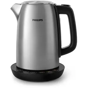 Comparateur de prix : Philips Bouilloire HD9359/90 Acier inoxydable 2200 W Noir métallique 1,7 L TU