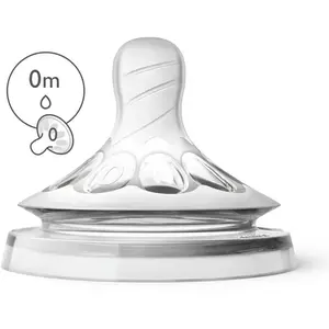 Philips Lot De 2 Tétines Natural 0 Mois 1 Trou - Philips Avent pas cher