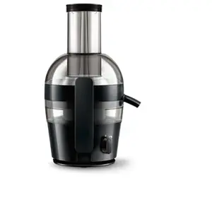 Comparateur de prix : Philips Centrifugeuse Viva noire, 2 L de Jus, 700W, Facile à nettoyer, HR1855/70