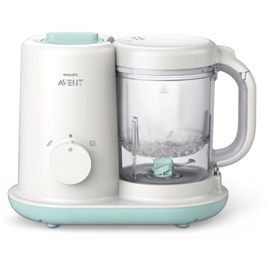 Robot cuiseur-mixeur pour bébé Philips Avent Essential SCF862 Blanc et Menthe pas cher