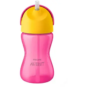 Comparateur de prix : Tasse paille 260 ml rose et jaune - philips avent