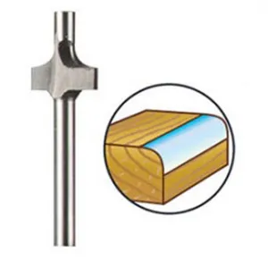 Comparateur de prix : Fraise à défoncer (HSS) Dremel 615 pour bois - 1/4 de rond avec guide - 9,5 mm TU