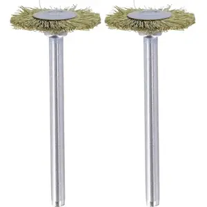 DREMEL lot de 2 brosses laiton couronne pas cher