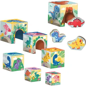 SES Creative Tour de Blocs à empiler avec Figurines de Dinosaures pas cher