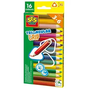 Comparateur de prix : SES Creativ e® Crayons de couleur triangulaires 16 pièces