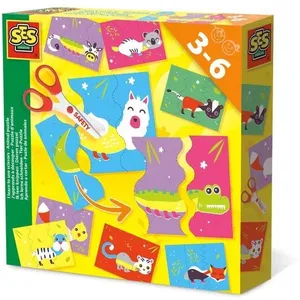 SES CREATIVE J'apprends à utiliser des ciseaux et faire des puzzles pas cher