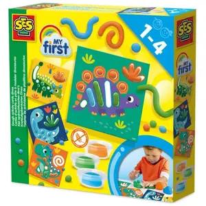 Comparateur de prix : SES Creative My first - Cartes d'activité en pâte à modeler dinosaures