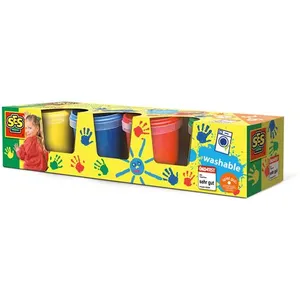 COFFRET 4 GRANDS POTS PEINTURE COFFRET 4 GRANDS POTS PEINTURE AU DOIGT pas cher