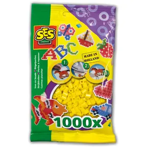 Comparateur de prix : SES Creative perles Beedzde repassage en plastique 1000 pièces jaune