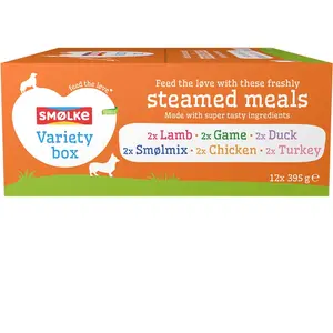 Smolke 12x395g Smølke Steamed Meal mélange de variétés (6 variétés) pâ... pas cher