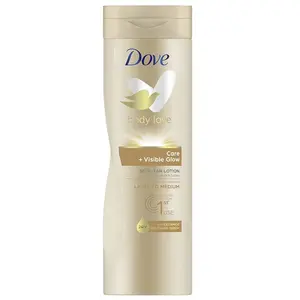 Dove Care + Visible Glow Light To Medium Self Tan 400ml pas cher