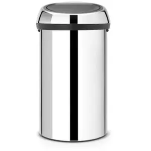 Comparateur de prix : BRABANTIA Poubelle Touch Bin 60 L gris brillant