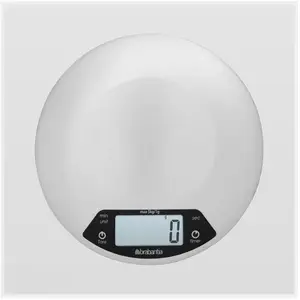 Comparateur de prix : Balance de cuisine numérique - Brabantia - Compacte et précise - Gris - 3 kilos