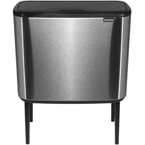 Comparateur de prix : Poubelle Bo Touch bin 36L Inox mat, Brabantia Gris