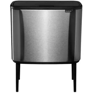 Comparateur de prix : BRABANTIA Poubelle Bo Touch Bin - 11 + 23 L - Acier mat