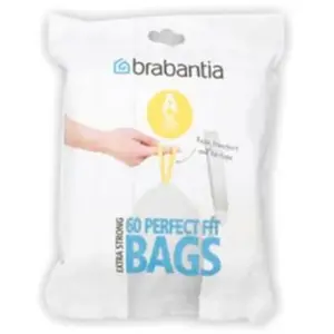 Comparateur de prix : BRABANTIA Lot de 60 sacs poubelle distributeur PerfectFit - 3L
