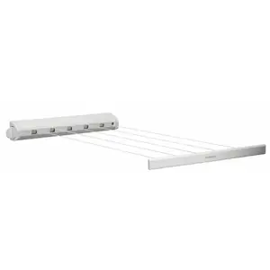 Brabantia sechoir enrouleur mural 5c 22m*blanc pas cher
