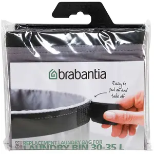 Sac à linge pour corbeille, 30-35 l gris (102325) - Brabantia pas cher
