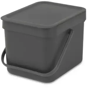Comparateur de prix : BRABANTIA Poubelle encastrable Waste Bin Sort & Go 6 L gris